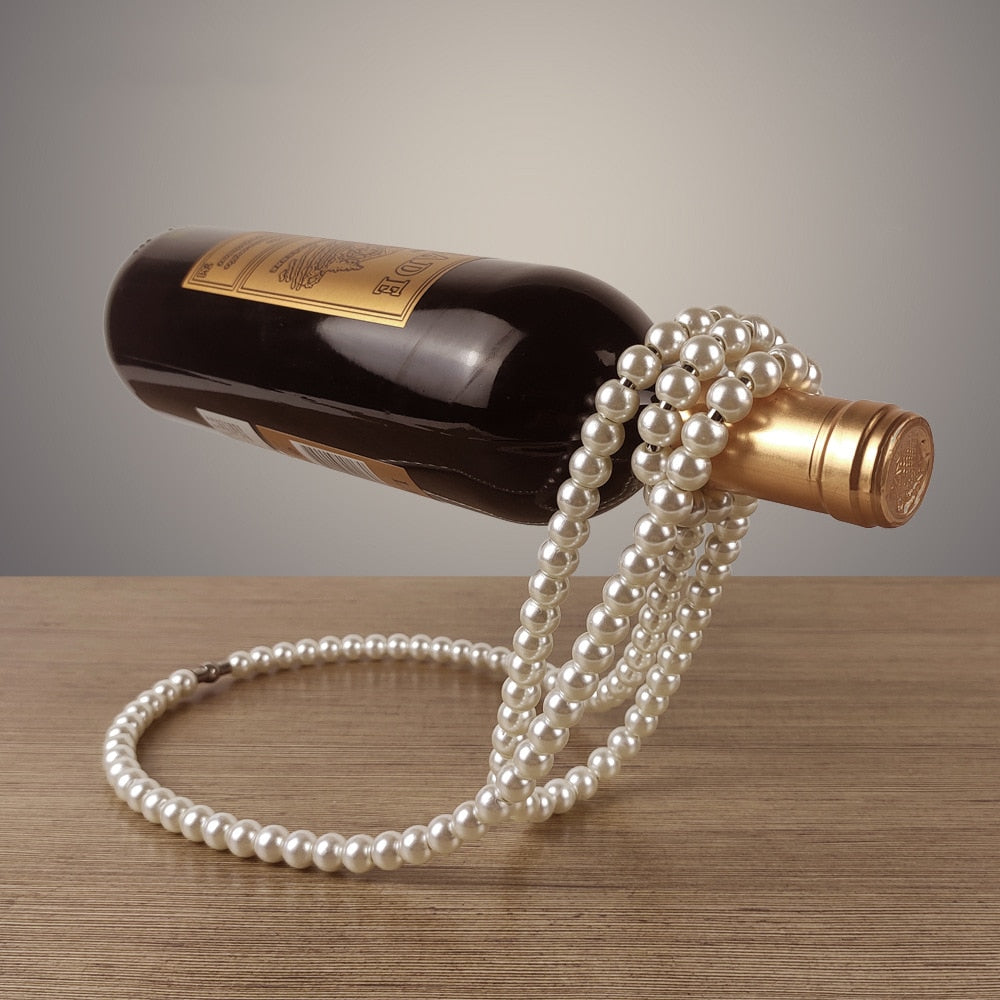 Devised Pearl Necklace Wine Rack