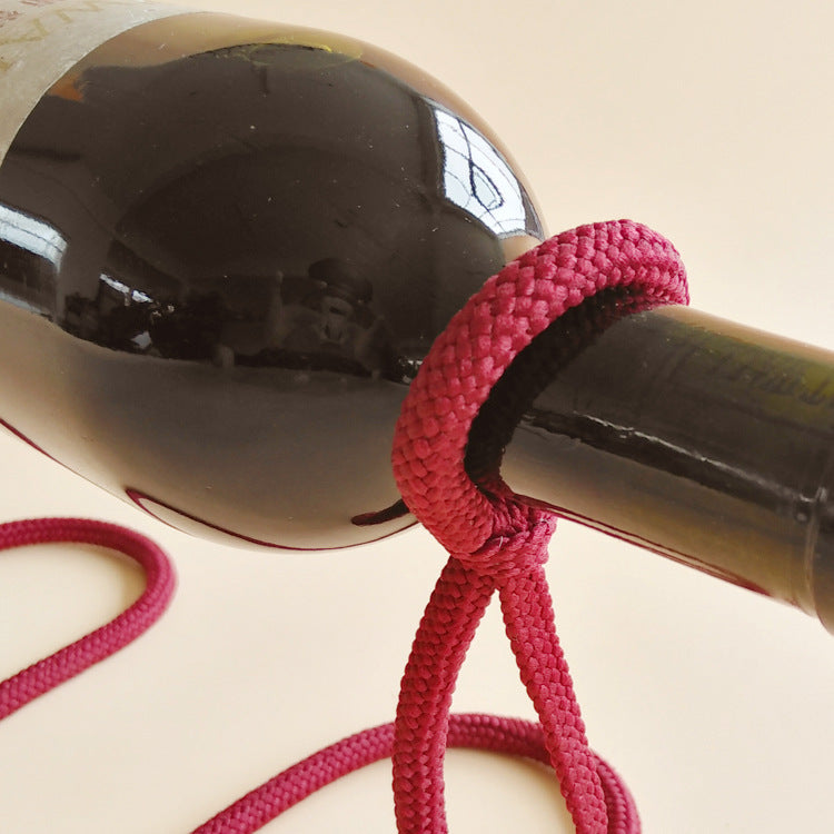 Devised Suspended Rope Wine Bottle