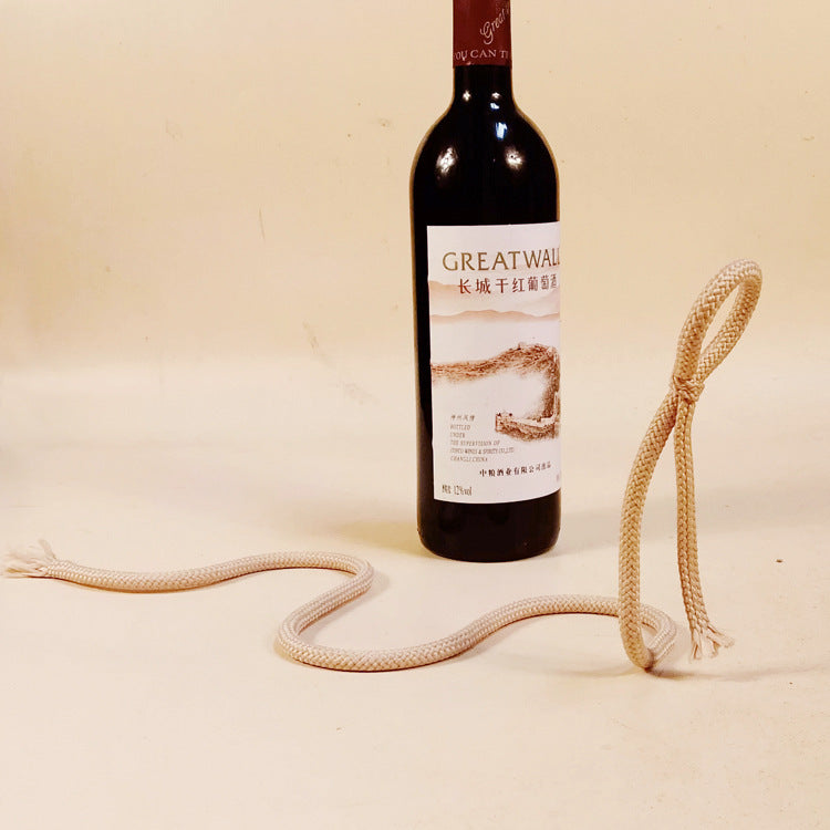 Devised Suspended Rope Wine Bottle