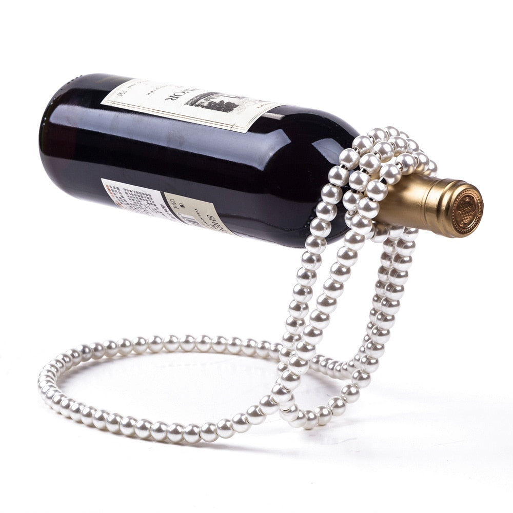 Devised Pearl Necklace Wine Rack