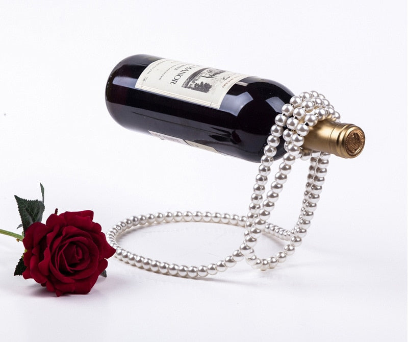 Devised Pearl Necklace Wine Rack