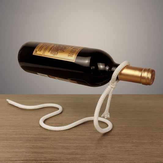 Devised Suspended Rope Wine Bottle